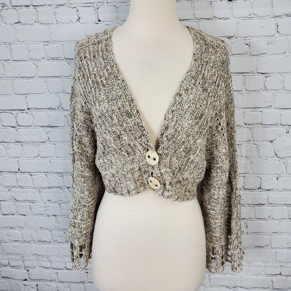 Free People Sweaters - Free People Loose Knit Crop Sweater S
